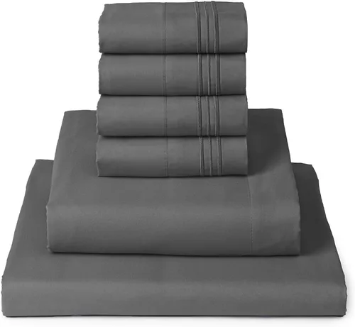 Vista 14 de Mellanni Juego de sábanas Twin XL - Juego de ropa de cama de 4 piezas de la colección icónica, (incluyendo 2 fundas de almohada), bolsillo profundo