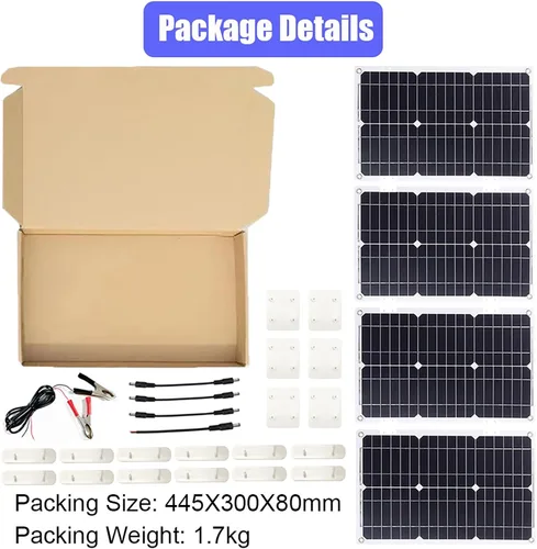 Vista 9 de Kit de inversor solar de 4000 W/6000 W con paneles de 100 W y controlador de carga de 50 A, sistema de energía fuera de la red para respaldo