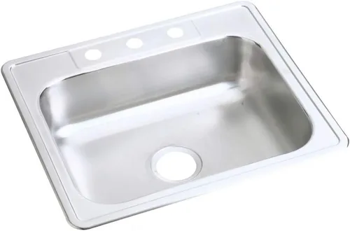 Vista 14 de Elkay D11515 Dayton Fregadero de Cocina de Acero Inoxidable de 15" con Instalación Empotrada de Una Sola Cubeta - 1 Orificio para Grifo