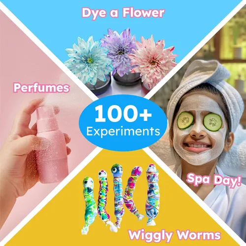 Vista 2 de Butterfly EduFields Kit de ciencia de más de 100 piezas para niñas de 4, 5, 6, 7, 8 años Niñas en CTIM y experimentos científicos Ideas