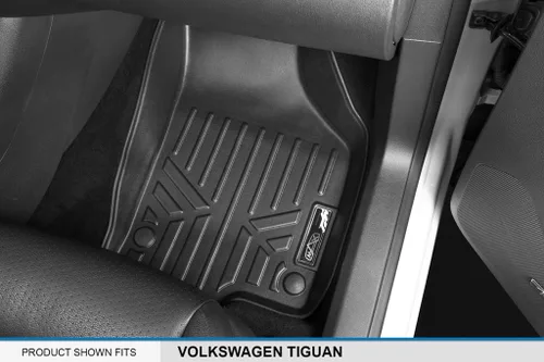 Vista 3 de SMARTLINER Juego de tapetes de piso de primera fila para Volkswagen Tiguan 2009-2017