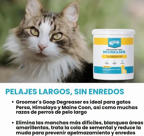 Vista 5 de Groomer's Goop Desengrasante para mascotas antes del baño (28 oz)