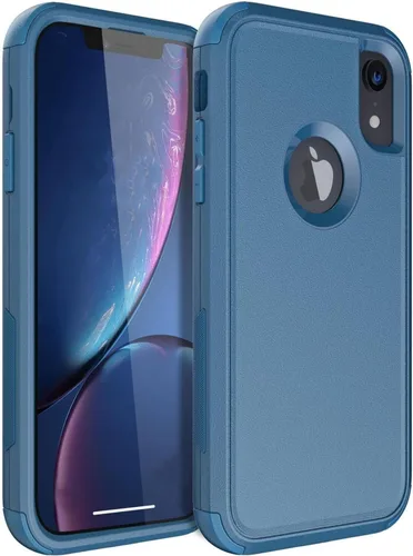 Vista 10 de Co-Goldguard Funda para iPhone XR, [3 capas] [a prueba de golpes] [a prueba de caídas] para iPhone XR, funda de protección resistente para iPhone