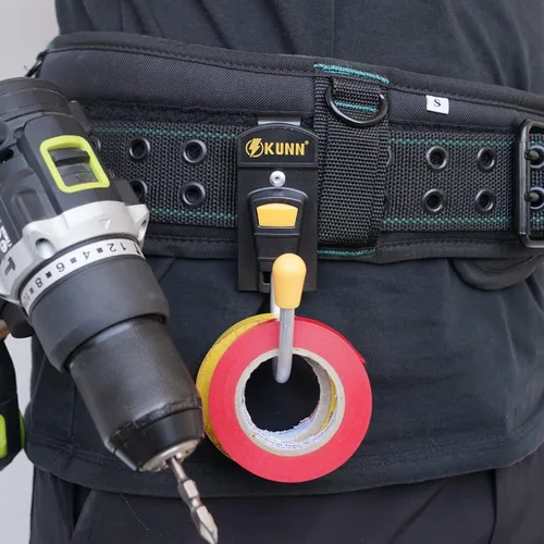 Vista 6 de KUNN Funda para herramientas - Gancho para cinturón de herramientas Soporte de taladro inalámbrico Individual, clip fuerte, accesorios para cinturón
