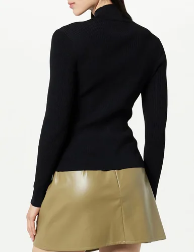 Vista 2 de The Drop Suéter con cuello alto falso Cecilia para mujer