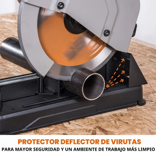 Vista 8 de Evolution Power Tools R355CPS - Sierra de corte de 14 pulgadas, multipropósito, corte de múltiples materiales, corta metal, plástico, madera y más