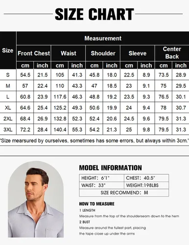 Vista 6 de COOFANDY Men's Short Sleeve Wrinkle Free Knit Shirts Causal Button Down Summer Elastic Muscle Fit Shirt