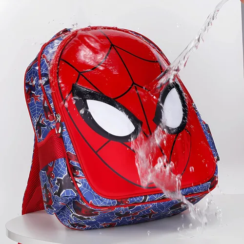 Vista 4 de SUFRAH Mochila de dibujos animados de 13 pulgadas Rojo y Azul Comic Impermeable Durable Ligero Bookbag Moda Causal Bolsa de Viaje, estilo 2, dibujos