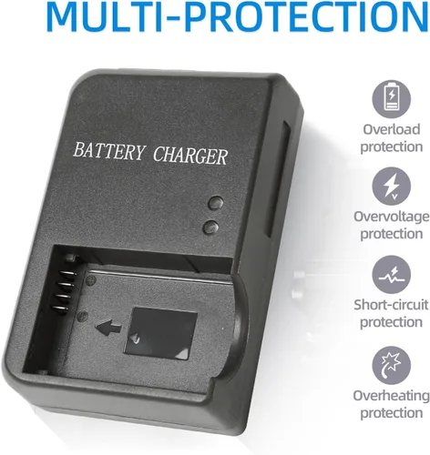 Vista 7 de Cargador de batería NB-7L CB-2LZ - Compatible con Canon PowerShot G10, G11, G12, SX30