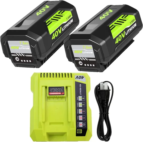 Vista 10 de Paquete de 1 repuesto actualizado a 7.5Ah para batería Ryobi de 40 V