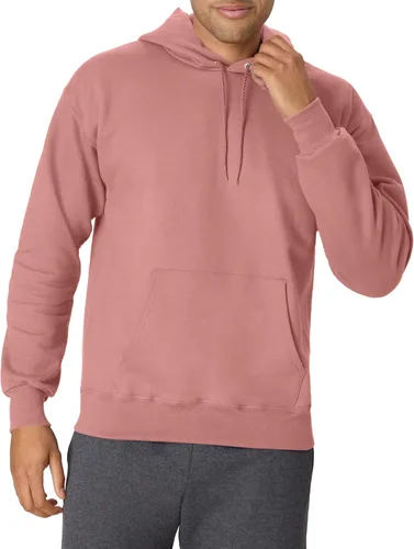 Vista 9 de Hanes Sudadera con capucha de forro polar pesado para hombre, sudadera de algodón para hombre Negro