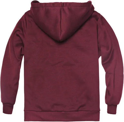 Vista 6 de Sudadera con capucha con forro de sherpa para niños, con cremallera completa, forro polar, cálida, para jóvenes, de manga larga