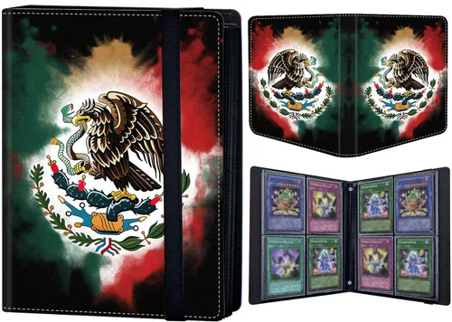 Vista 15 de Carpeta de tarjetas coleccionables de 4 bolsillos para 400 tarjetas, libro con banda elástica que se adapta a la mayoría de tarjetas de tamaño Flor