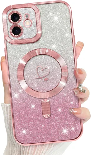 Vista 115 de Bonoma Compatible with iPhone 17 Pro Max Case 2025 Heart Checkered -Gold A cuadros-oro