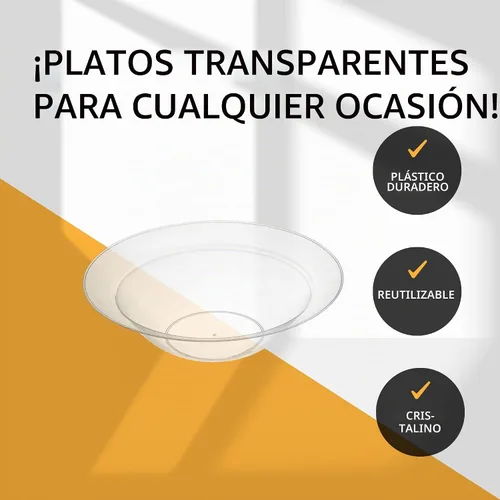 Vista 5 de Pack de 40 tazones desechables de helado y postre de plástico duro transparente de 5 onzas, de peso pesado y clase premium