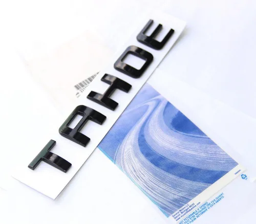 Vista 3 de Yoaoo Paquete de 2 emblemas de placa de identificación de Tahoe OEM compatibles con Tahoe 2007-2019 brillante brillante