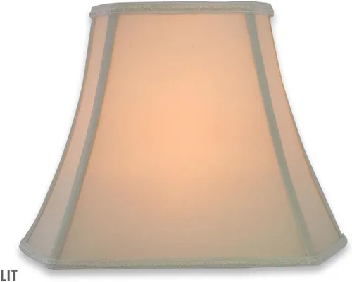 Vista 3 de Royal Designs, Inc. Sombra de lámpara de campana con corte rectangular, diseño de araña, cáscara de huevo, 8 x 14 x 10.6, 2 Pk, DSO-68-14EG-2