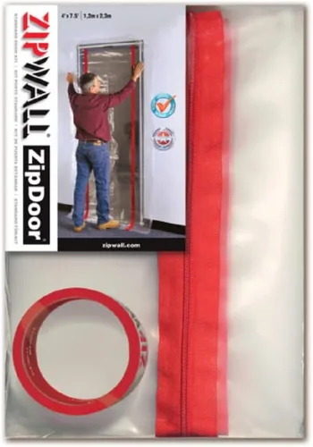 Vista 10 de ZIPWALL ZipDoor ZDM - Kit de puerta magnética, 1 paquete, color blanco