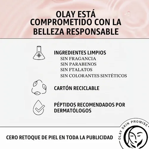 Vista 4 de Olay Niacinamide + Peptide 24 Suero antiarrugas, sin fragancia, 1.3oz FL