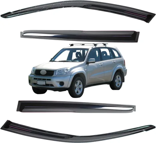 Vista 51 de Viseras para ventanas para Mazda 3 Sedán 4 puertas 2004 2005 2006 2007 2008 2009 estilo JDM Mugen, deflector de viento, protector solar y de lluvia