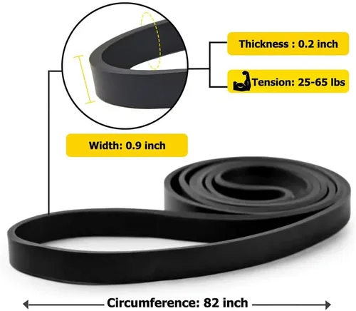 Vista 2 de ROSAPOAR Resistance Band Pull up Band Fitness Exercise Bands Natural Latex for Workout Body Stretch Powerlifting Band Fitness Sport Training at
