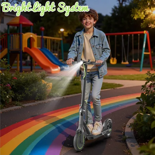 Vista 7 de WERHY 8.5'' Electric Scooter, 350W Powerful Motor, 19MPH Top Speed, 12-15 Miles Long Range, Folding E Scooter with Dual Braking