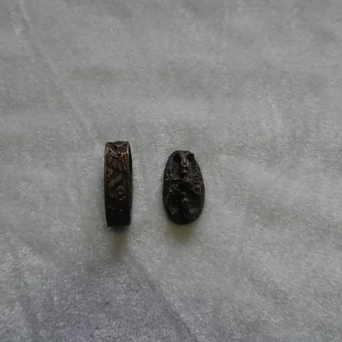 Vista 18 de Espada samurái japonesa KOSHIRAE – Aleación de Fuchi Kashira 01-44
