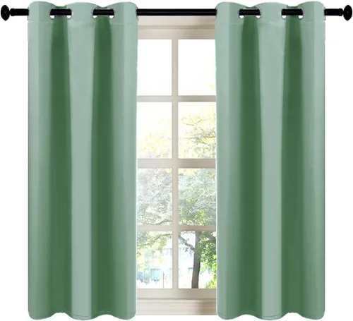 Vista 139 de LA PALMA Cortinas opacas con aislamiento térmico y ojales, para sala de estar, dormitorio, paquete de 2 paneles