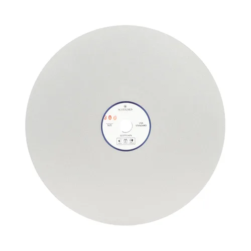 Vista 10 de SCOTTCHEN Disco de muela abrasiva de diamante de 8 x 1/2 pulgadas, agujero de eje de grano 60, disco de lijado plano abrasivo para gema de mármol