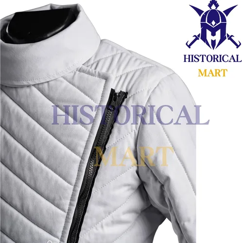Vista 4 de Aromer Gambeson - Disfraz medieval acolchado para el teatro medieval LARP, nuevo disfraz de teatro