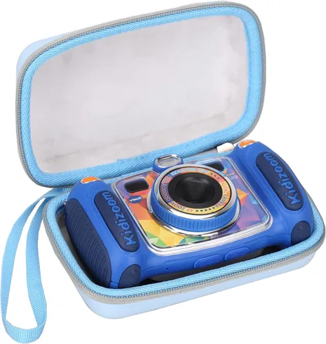 Vista 2 de Mchoi Funda rígida adecuada para cámara VTech Kidizoom Duo/Duo DX/Duo Deluxe/Twist/Pix/Pix Plus Selfie, impermeable, a prueba de golpes, para niños