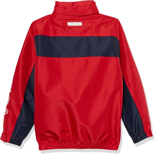 Vista 4 de Nautica Boys' Lightweight Anchor Jacket with Stowable Hood