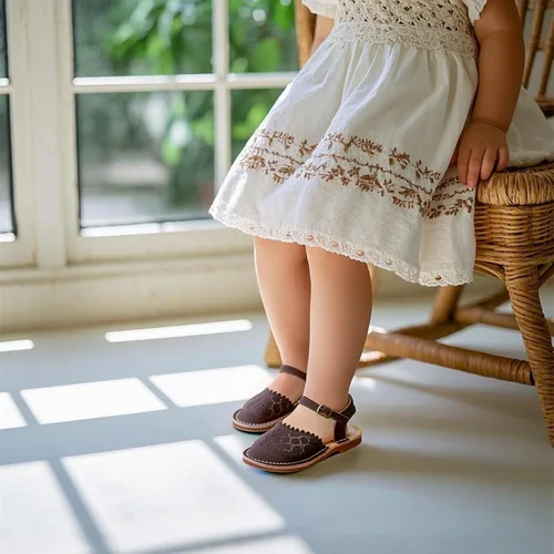 Vista 59 de THEE BRON Sandalias cómodas para niñas, zapatos para niños, sandalias rellenas