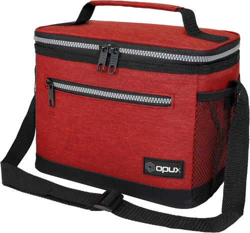 Vista 27 de opux Lonchera térmica para hombres y mujeres, bolsa de almuerzo para el trabajo y la escuela, a prueba de fugas, hielera suave tipo tote