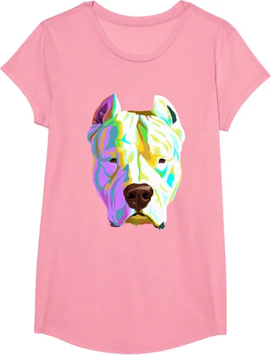 Vista 104 de Colorida camiseta Dogo Argentino, Negro, S