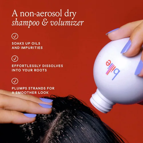 Vista 2 de Billie Floof Champú Seco - Polvo Voluminizador Sin Aerosol - Para Cabello Oscuro - 1.2 oz