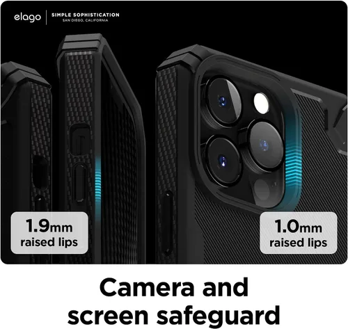 Vista 5 de elago Armor - Funda compatible con iPhone 13 Pro de 6.1 pulgadas, protección contra caídas de grado militar de EE. UU., protección resistente