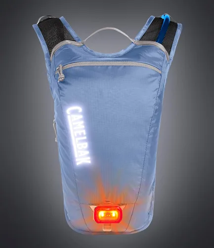 Vista 6 de CamelBak HydroBak Mochila de hidratación ligera para bicicleta, diseño ultraligero de bajo perfil con depósito Crux de 50 onzas, Serenity Blue 2.0