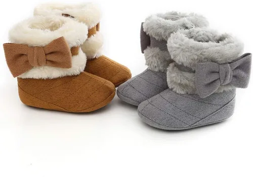 Vista 5 de Timatego Botas vaqueras con borlas para bebé, con cremallera lateral, antideslizantes, para bebés, bebés, para primer caminante, cálidos