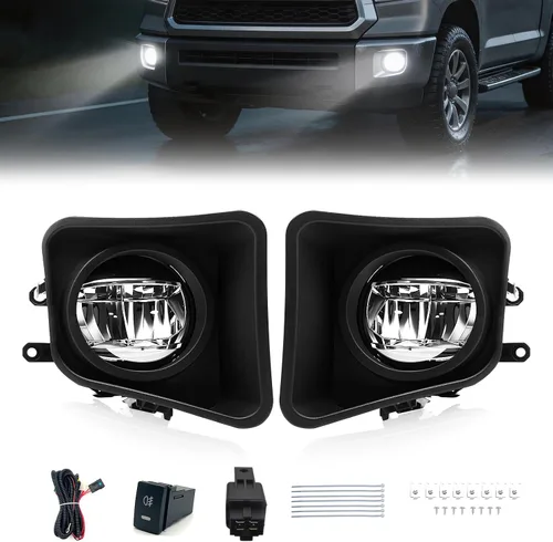 Vista 19 de Fog Lights Compatible With 2013 2014 2015 Ford Explorer Front Bumper Driving Lamp Assembly Clear Lens