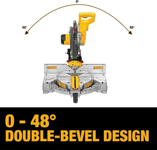 Vista 19 de DEWALT Sierra ingletadora, 12 pulgadas, doble bisel, compuesto, línea de corte XPS, 15 amperios (DWS716XPS)