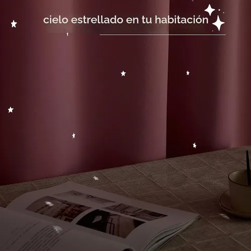 Vista 5 de NICETOWN - Cortinas de oscurecimiento de habitación con estrellas en rosa bebé, de 45 pulgadas de largo para dormitorio de niñas, cortinas
