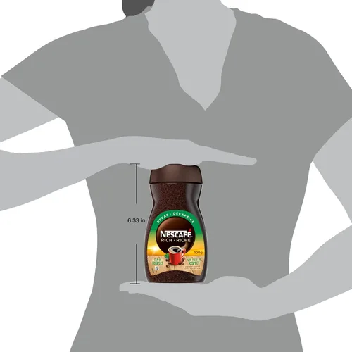 Vista 7 de NESCAFÉ RICH Café instantáneo descafeinado tostado oscuro 3.53 oz