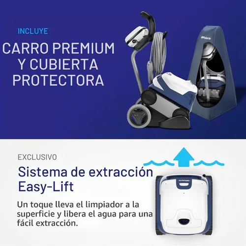 Vista 6 de Polaris ERA 842 - Limpiador robótico inteligente de piscina Aspirador de piscina con cable con control y programación de aplicaciones Escalada