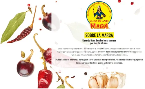 Vista 2 de 2 botellas grandes Salsa Maga Salsa Picante Salsa picante mexicana 1.5 litros cada uno