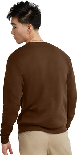 Vista 2 de Hanes Men's Sweatshirt, EcoSmart Fleece Crewneck Sweatshirt, Big & Tall Available, 1 or 2-Pack