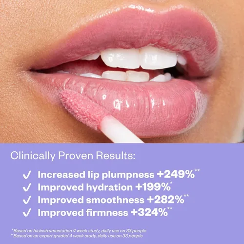 Vista 3 de Kosas Wet Lip Oil Gloss - Tratamiento hidratante y voluminizador de labios con ácido hialurónico y péptidos, acabado no pegajoso (Malibu)
