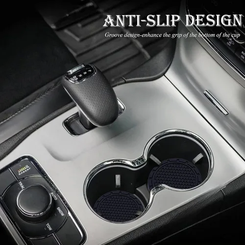Vista 7 de 2 posavasos para automóvil, portavasos antideslizantes incrustados en adornos, accesorios universales empotrados para el interior del automóvil