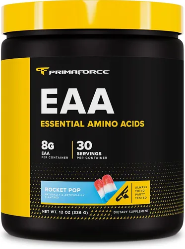 Vista 7 de Primaforce EAA Polvo (30 porciones, sabor a ponche de frutas) Aminoácidos esenciales para antes/durante el entrenamiento y recuperación - Sin OGM