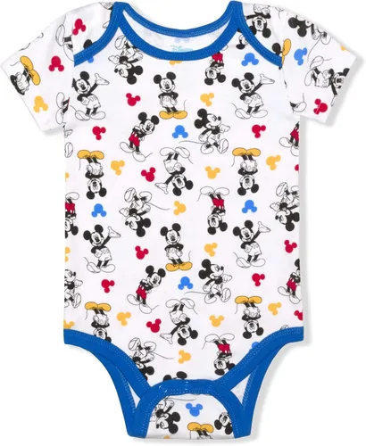 Vista 4 de DISNEY Mickey Mouse - Paquete de 5 mamelucos para recién nacidos y bebés